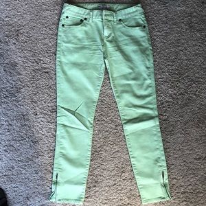 Free people cropped pants light green